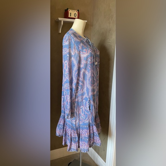 DIAB’LESS Ibiza Paisley women’s baby doll style boho dress, Size M - Picture 3 of 15